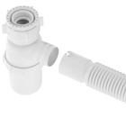Sifão Sanfonado Com Copo 49cm Branco | Astra | Kit C/ 2 Un